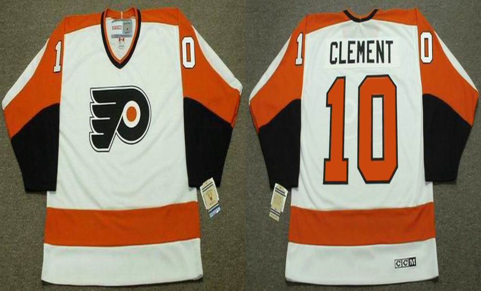 2019 Men Philadelphia Flyers 10 Clement White CCM NHL jerseys
